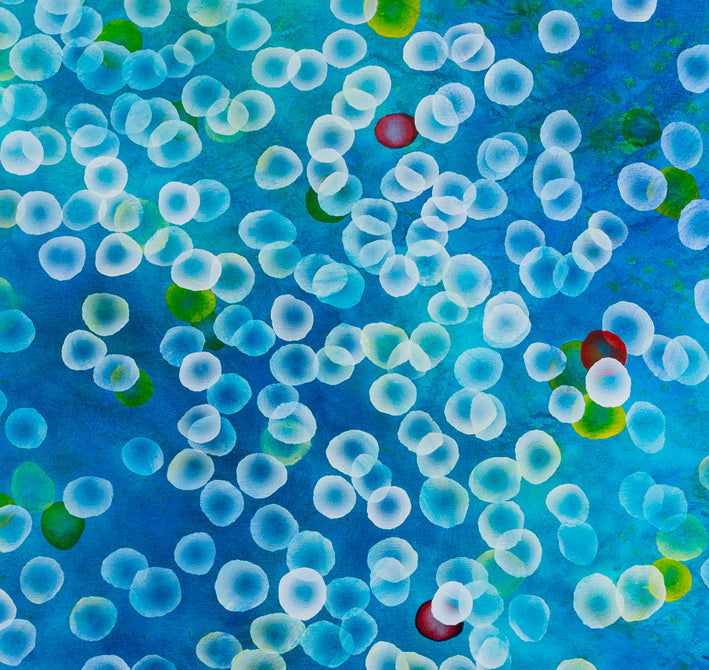 Aqueous Drift XV, Huge 168 x 153cm painting