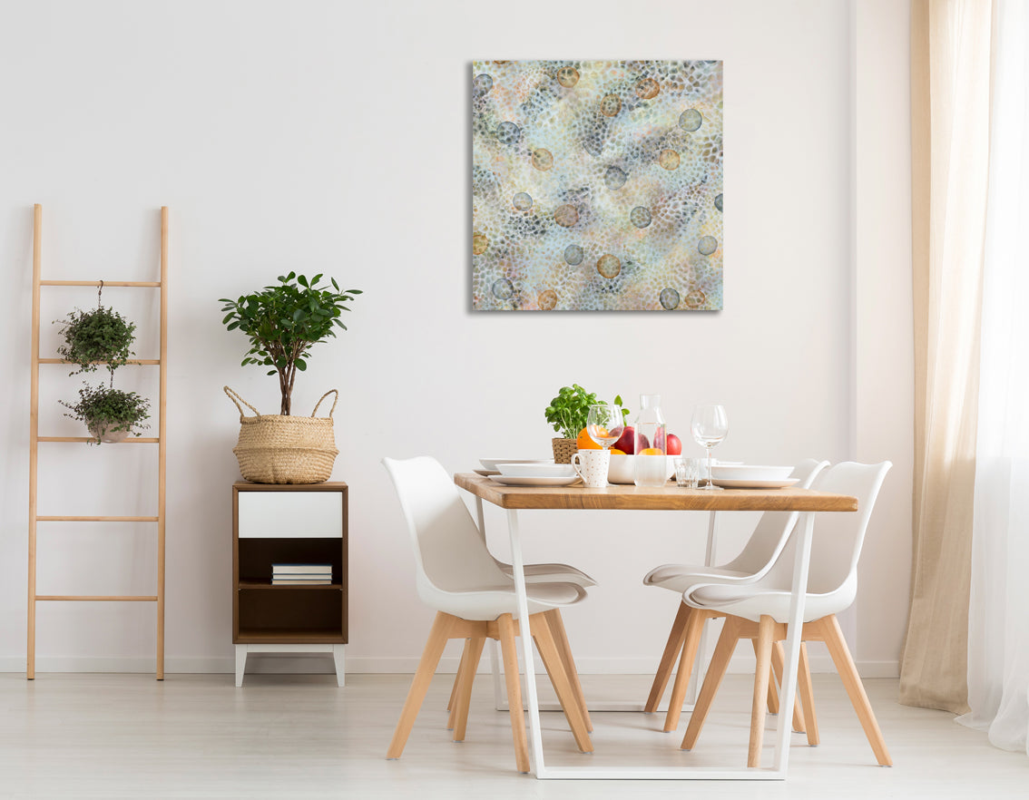 Bio-Cluster Bloom III - Original Abstract Sealife Painting