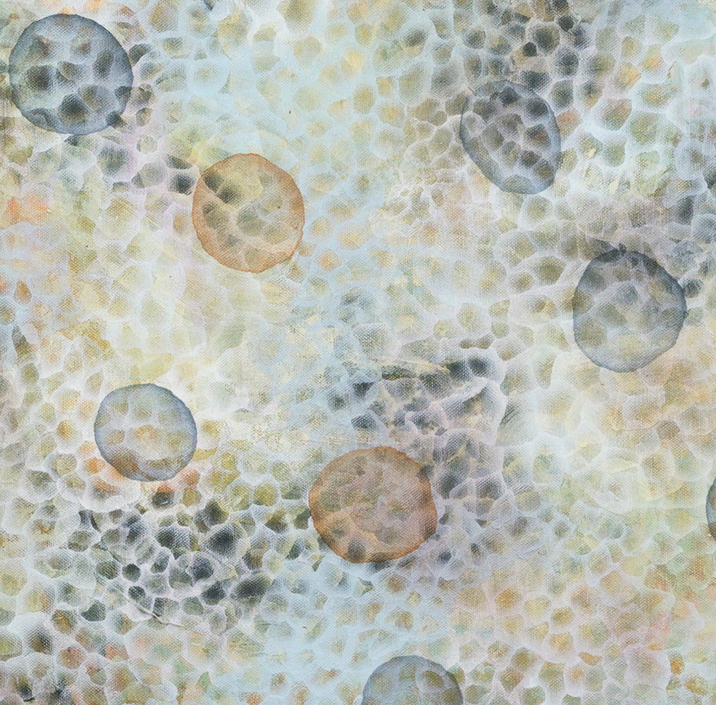 Bio-Cluster Bloom III - Original Abstract Sealife Painting