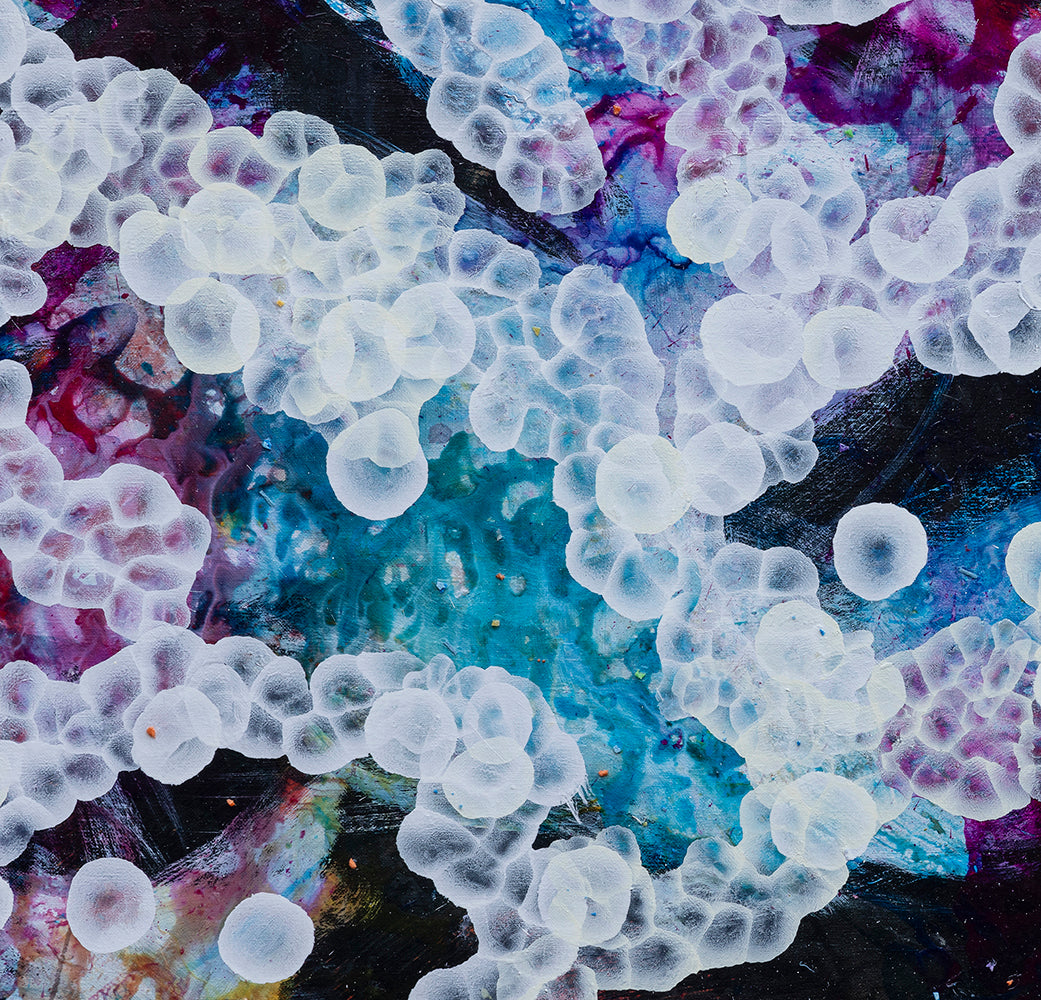 Bio Bloom Rockpool Musings V Large Original Abstract Sealife Painting