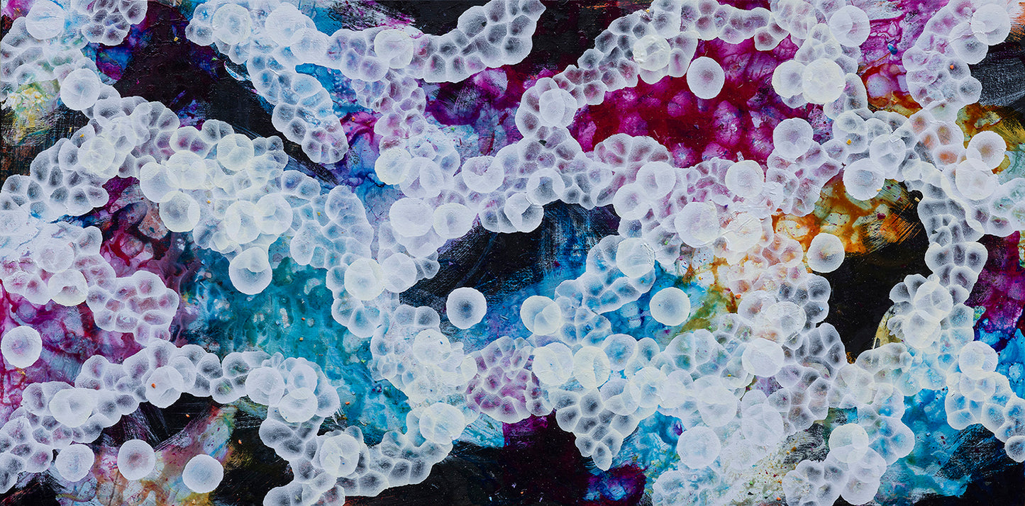 Bio Bloom Rockpool Musings V Large Original Abstract Sealife Painting