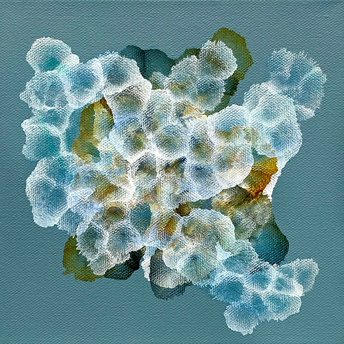 Bio-Cluster Tideline Dwellers II - Abstract Small Sealife Painting