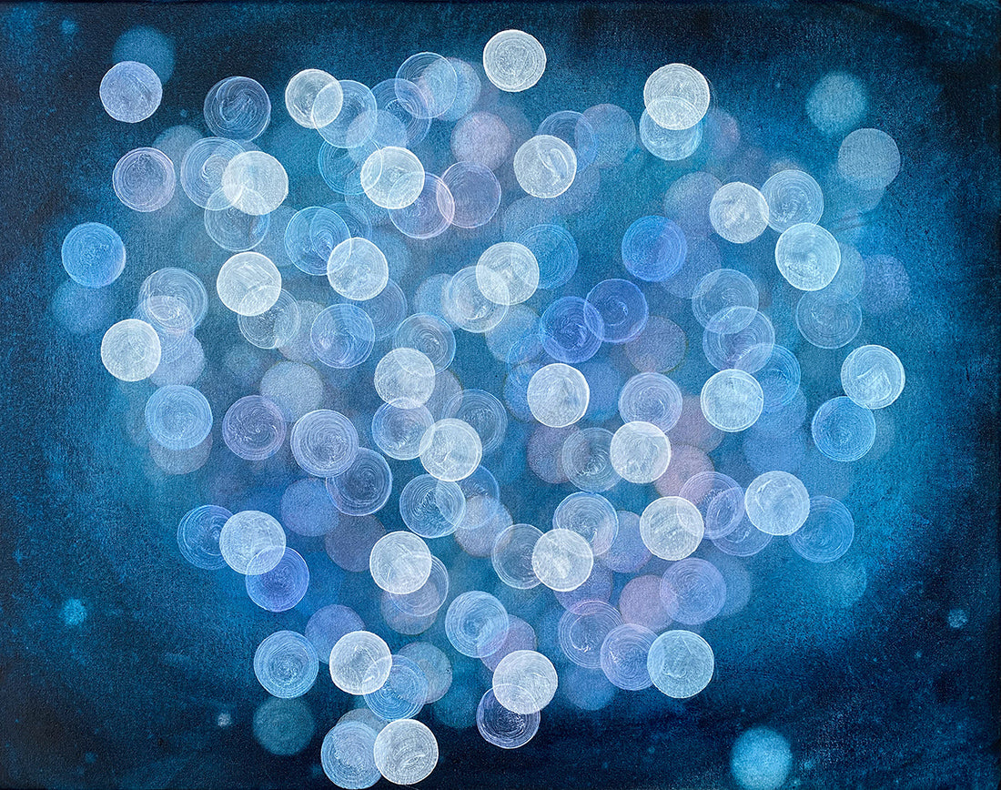 Bioluminous Dreamer III - Abstract Sealife Painting