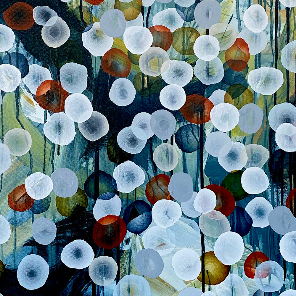 Bioluminous Storm Surge VII – Abstract Sealife Painting