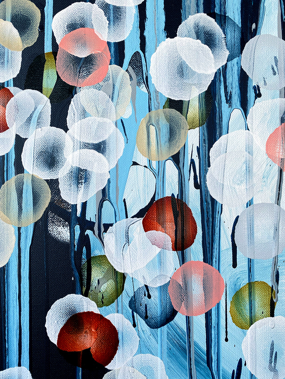 Bioluminous Storm Surge VIII – Abstract Sealife Painting