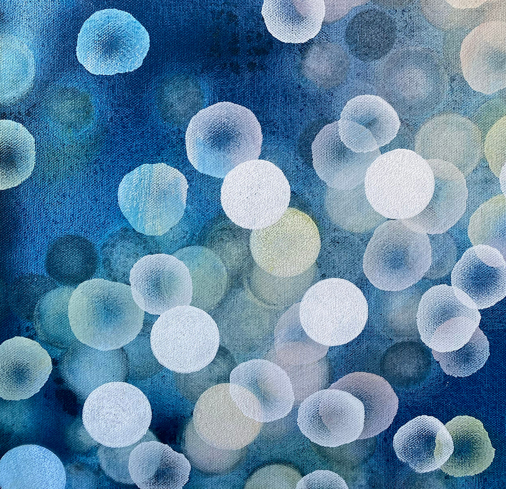 Bioluminous Dreamer IV - Abstract Sealife Painting