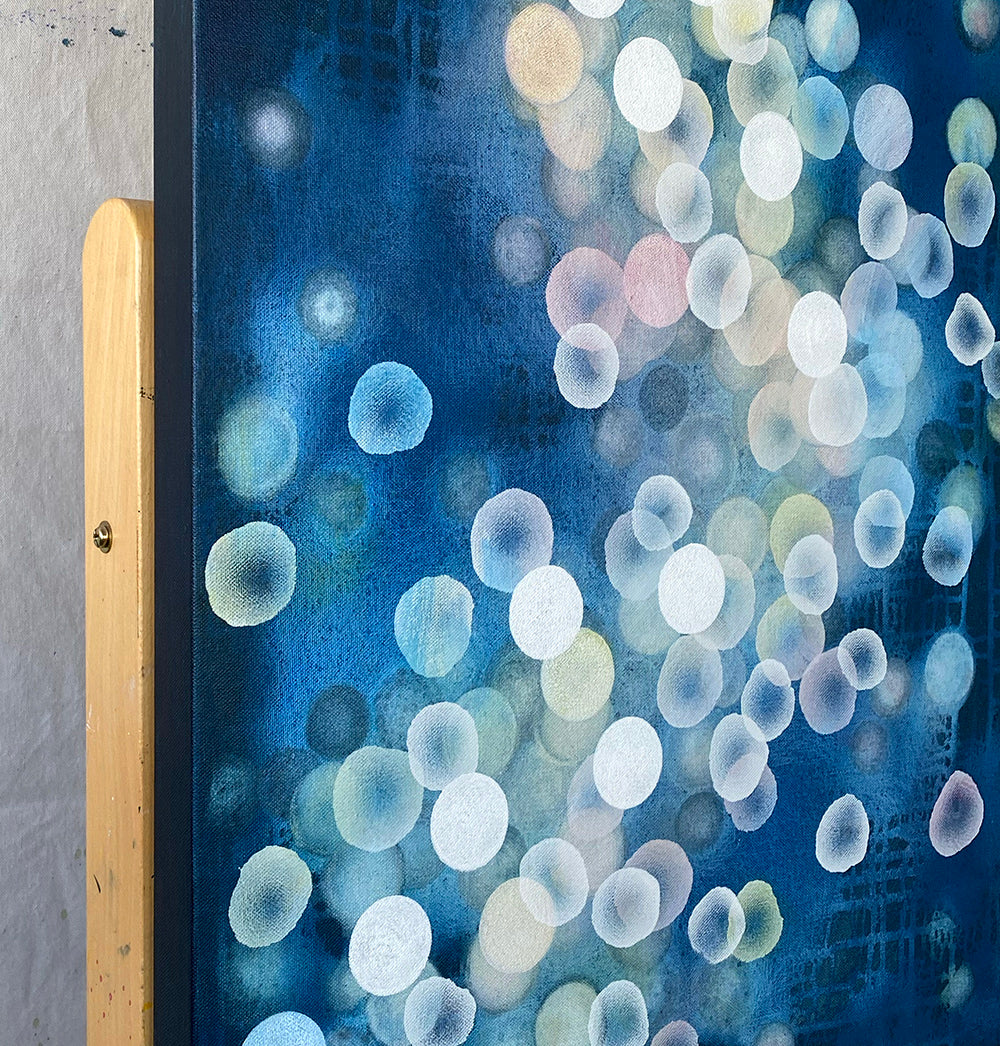 Bioluminous Dreamer IV - Abstract Sealife Painting