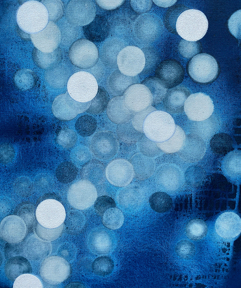 Bioluminous Dreamer IV - Abstract Sealife Painting