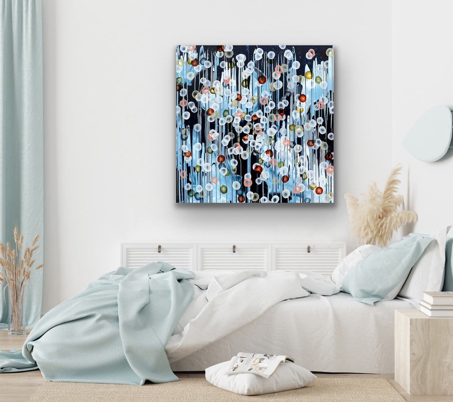 Bioluminous Storm Surge VIII – Abstract Sealife Painting