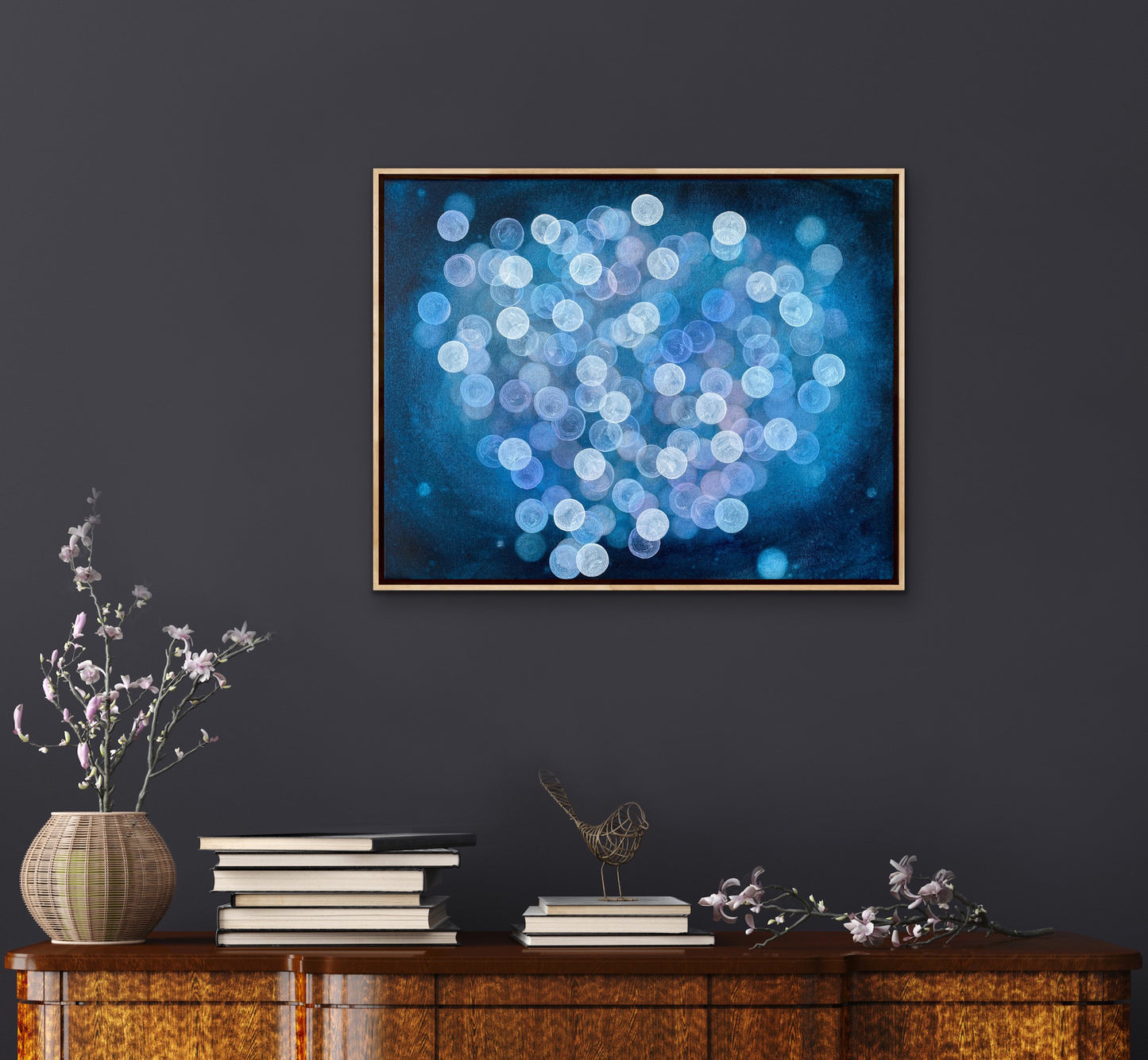 Bioluminous Dreamer III - Abstract Sealife Painting