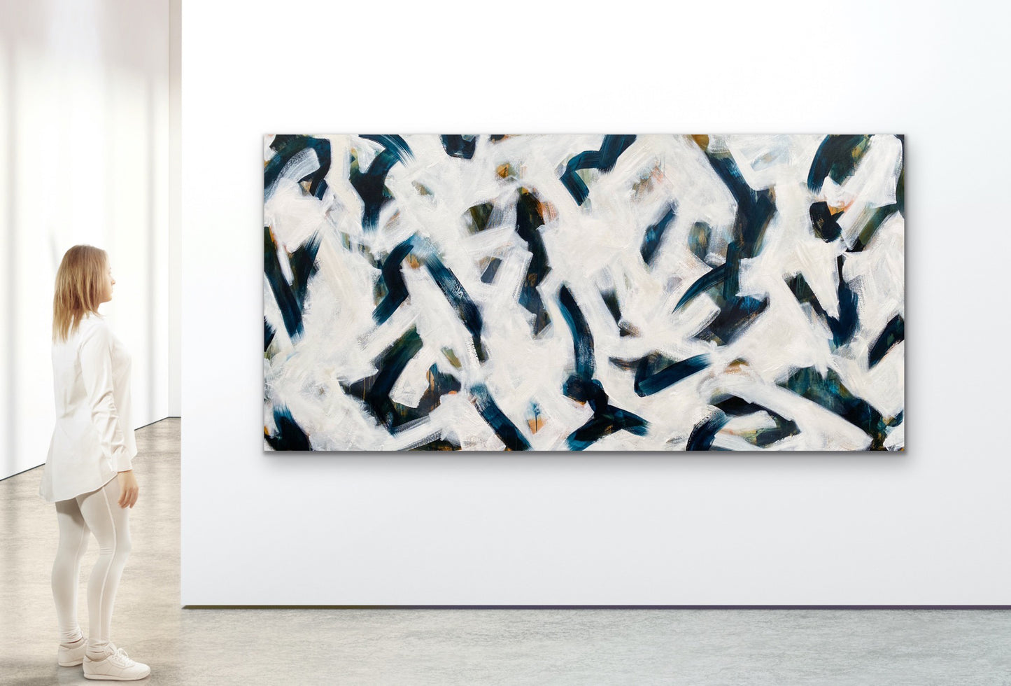 Tideline Flotsam Drift - Large Abstract Painting