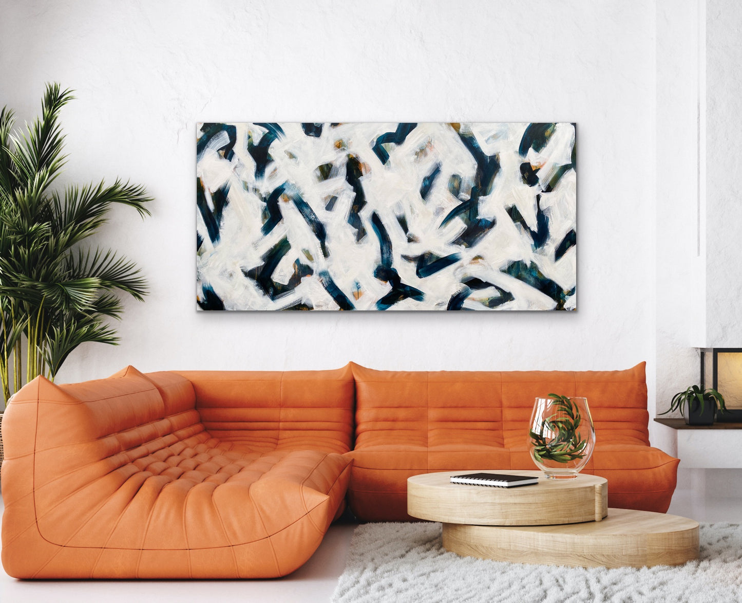 Tideline Flotsam Drift - Large Abstract Painting