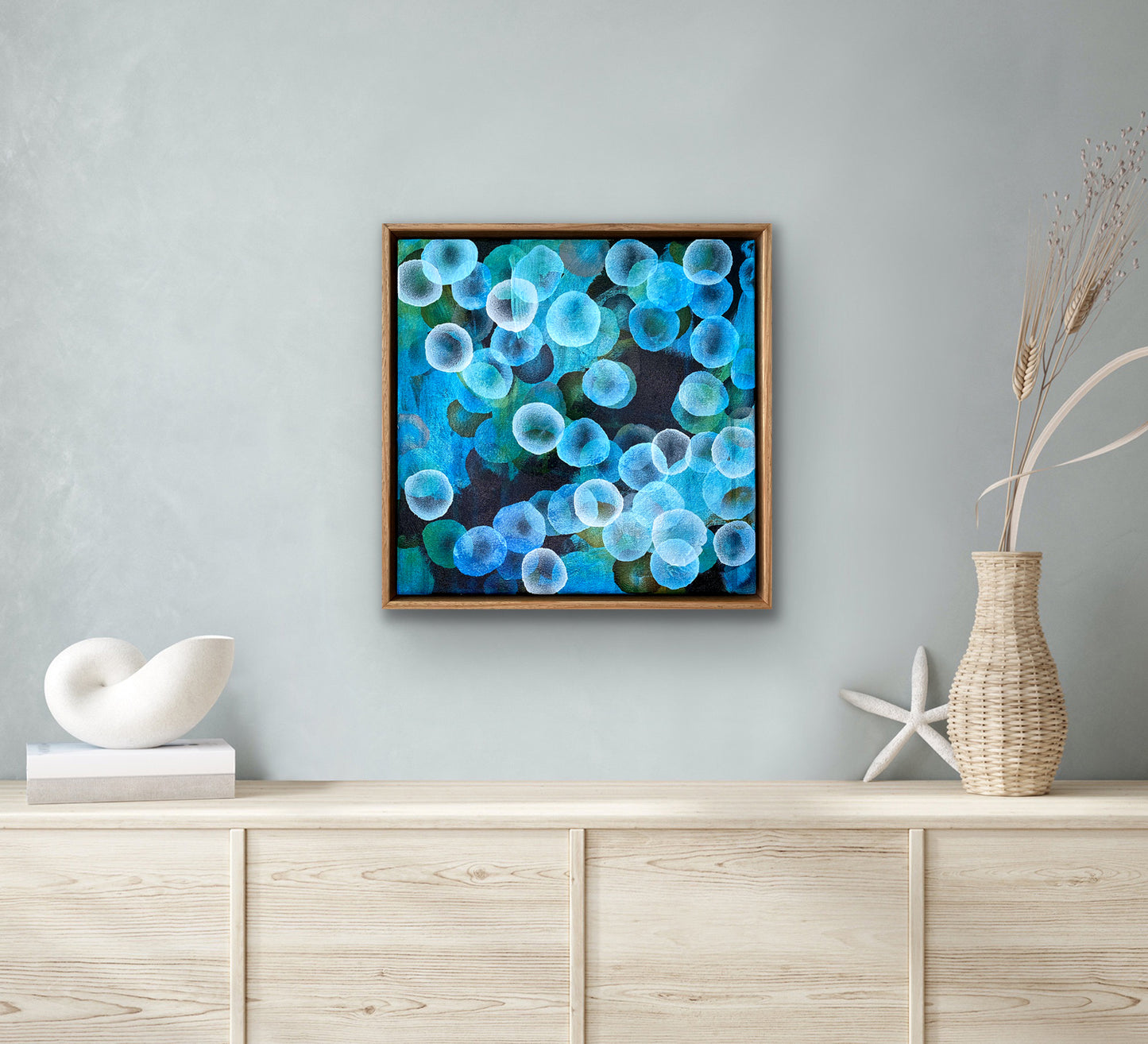 Bio Bloom Flow III - Abstract Microscopic Sealife Painting