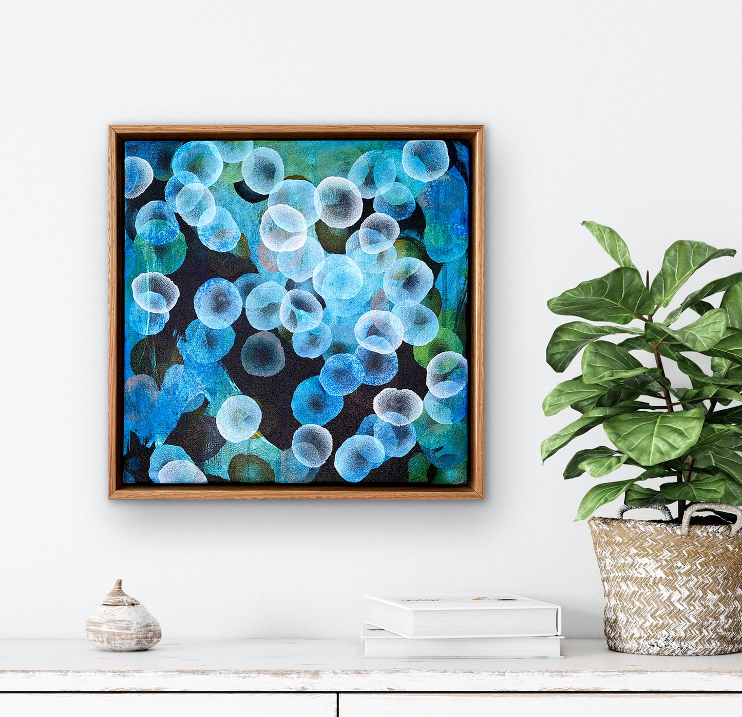 Bio Bloom Flow IV - Abstract Microscopic Sealife Painting