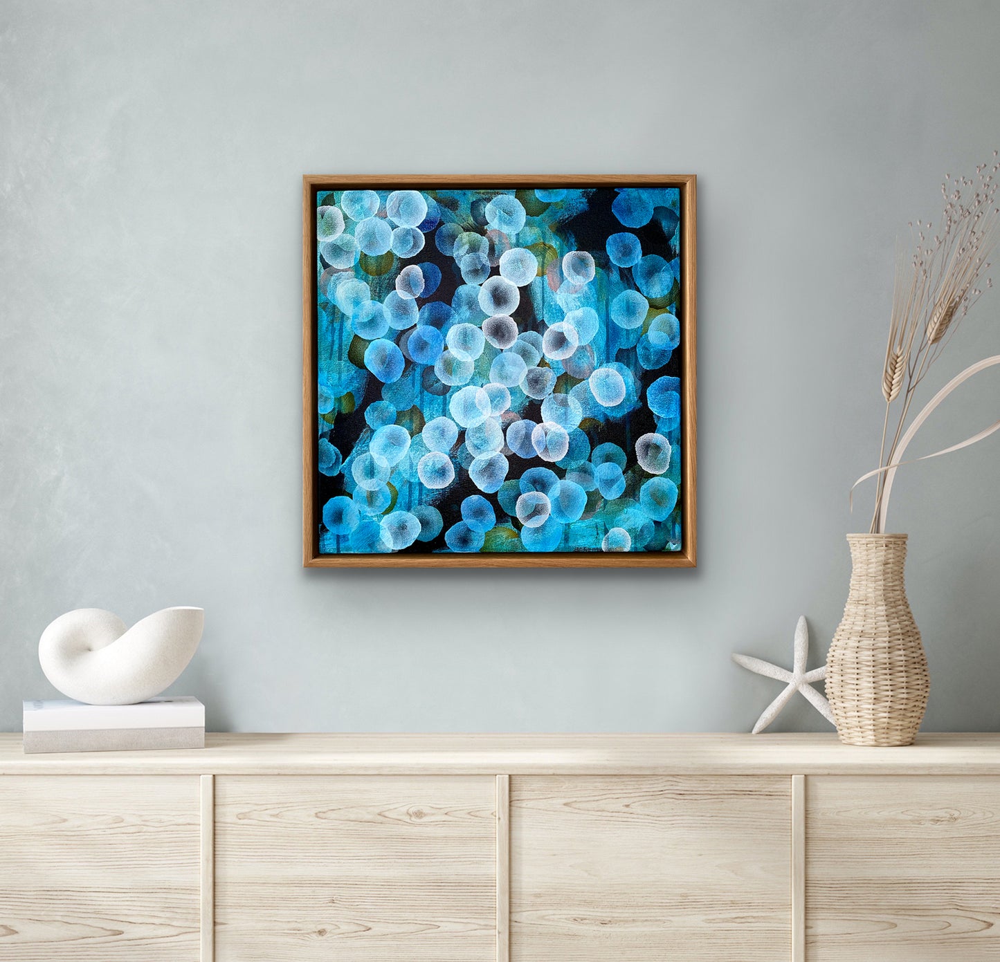 Bio Bloom Flow V - Abstract Microscopic Sealife Artwork