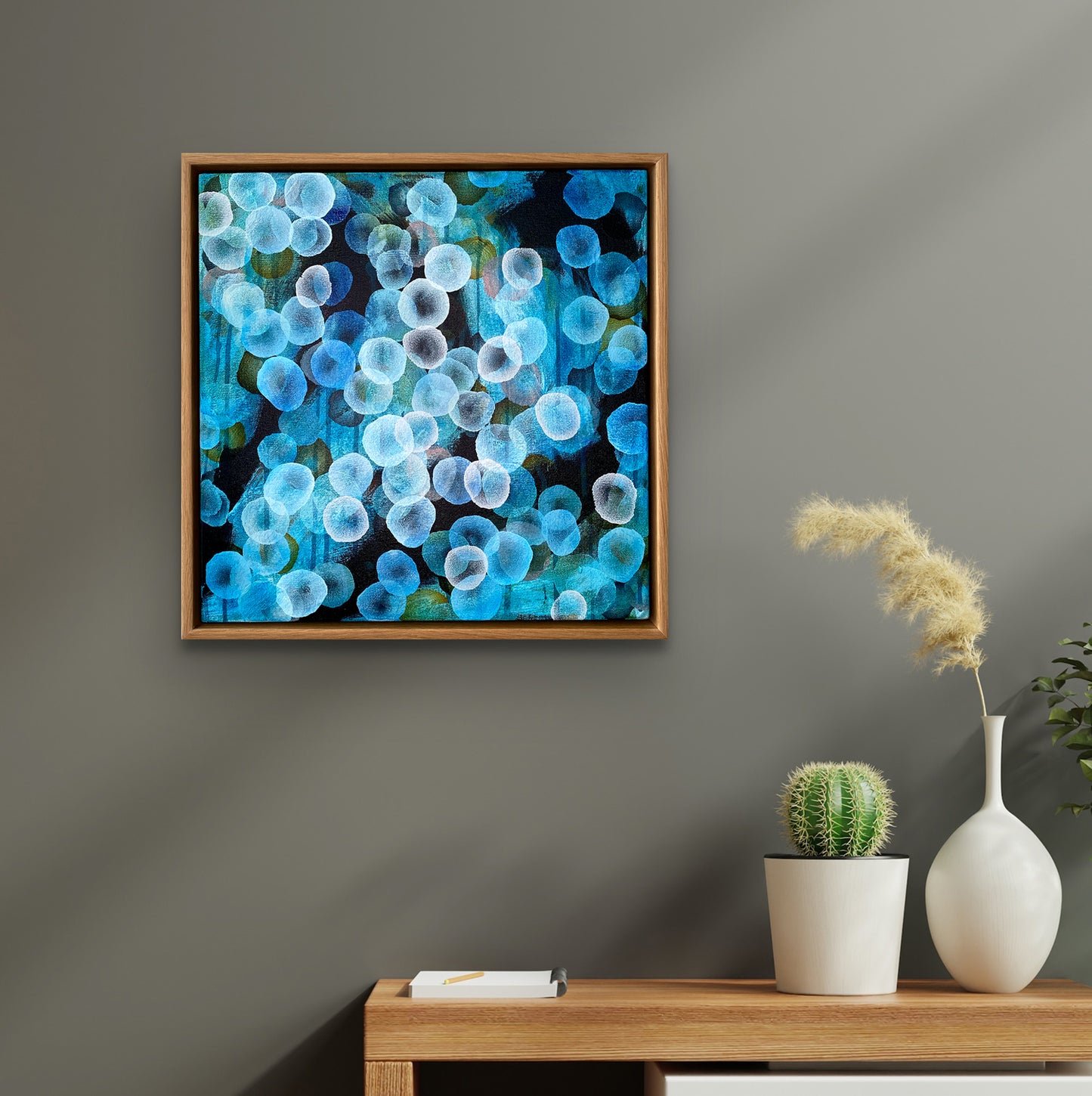 Bio Bloom Flow V - Abstract Microscopic Sealife Artwork