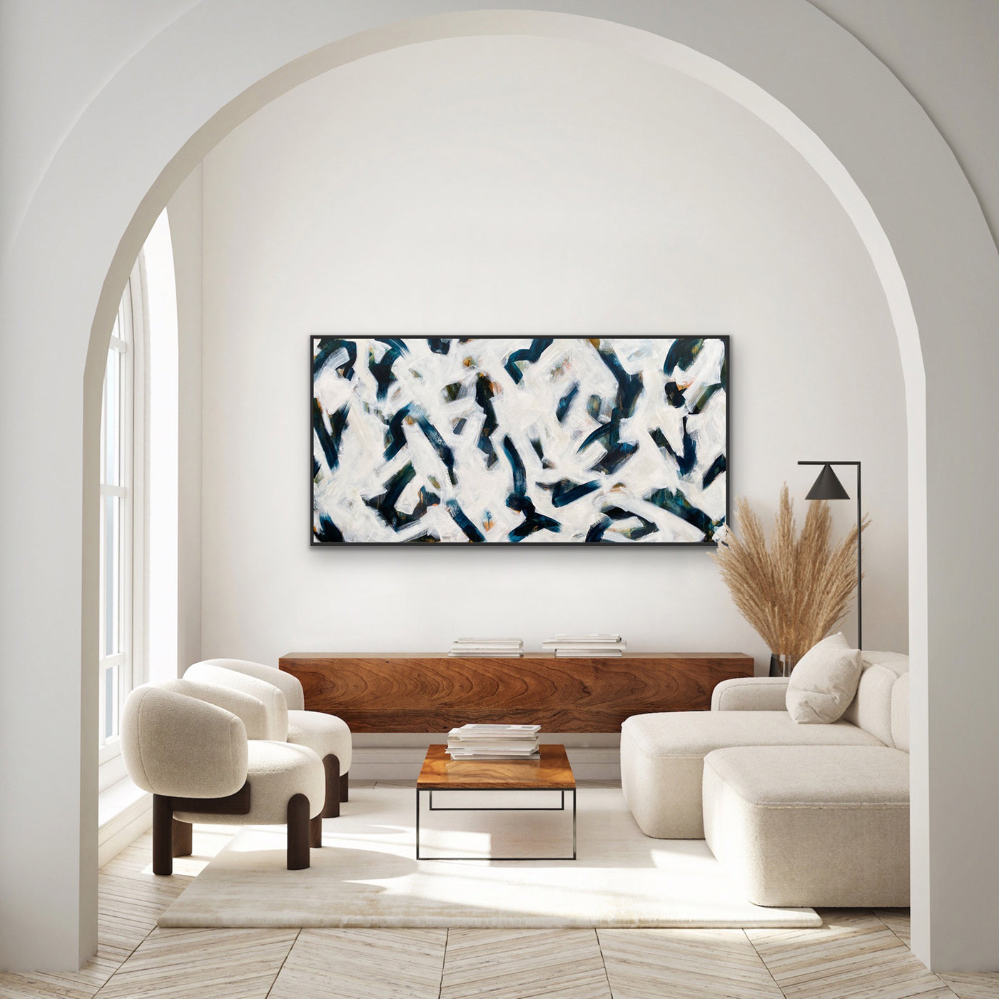 Tideline Flotsam Drift - Large Abstract Painting