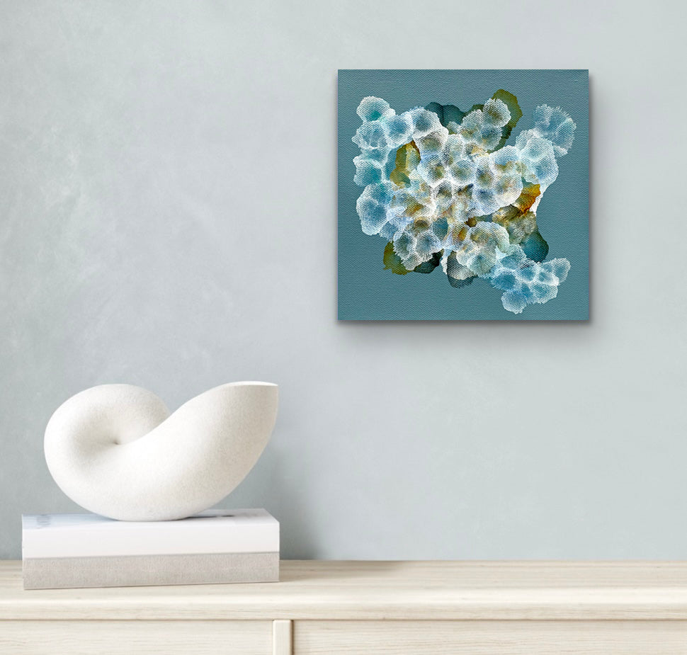 Bio-Cluster Tideline Dwellers II - Abstract Small Sealife Painting