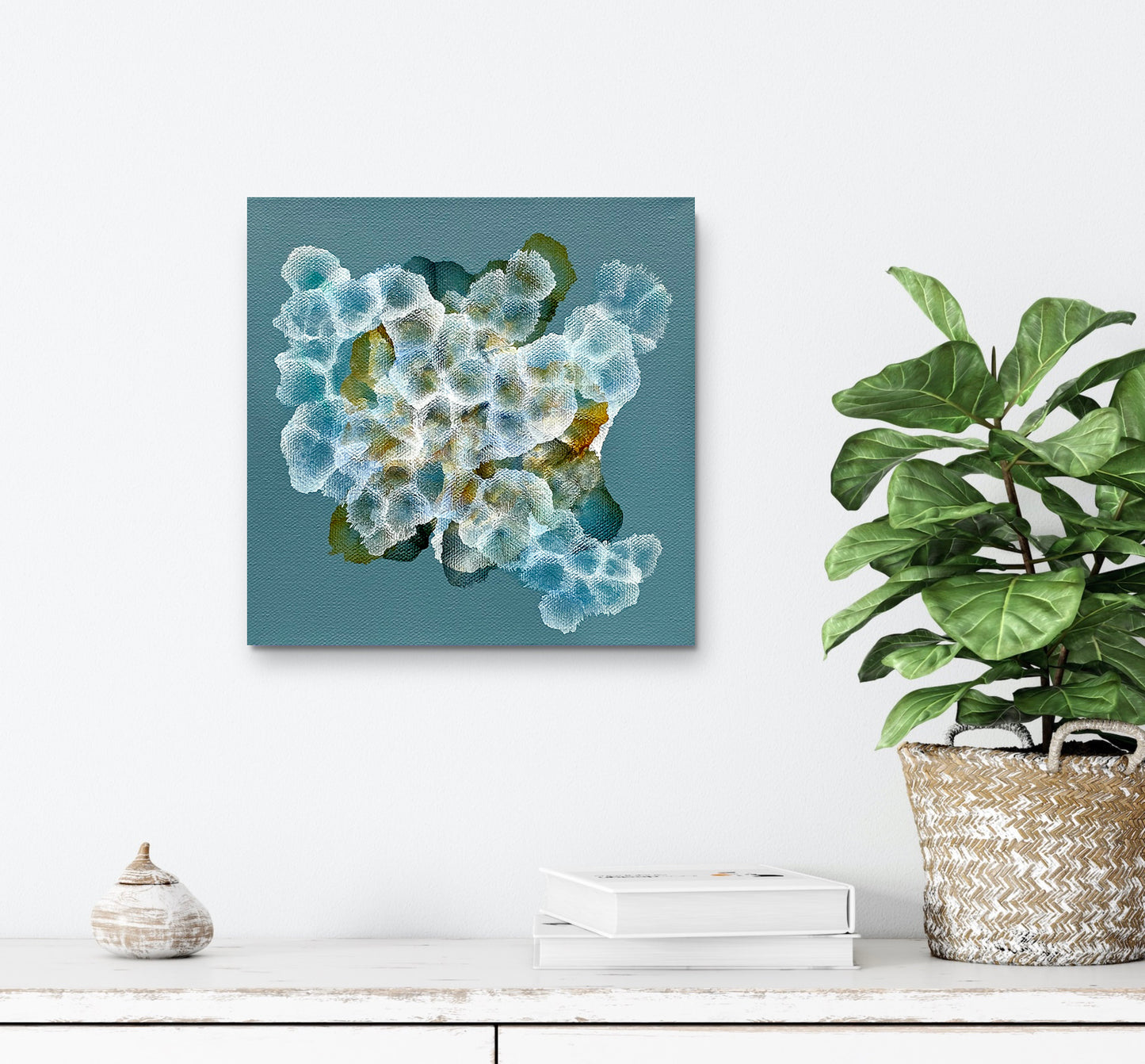 Bio-Cluster Tideline Dwellers II - Abstract Small Sealife Painting