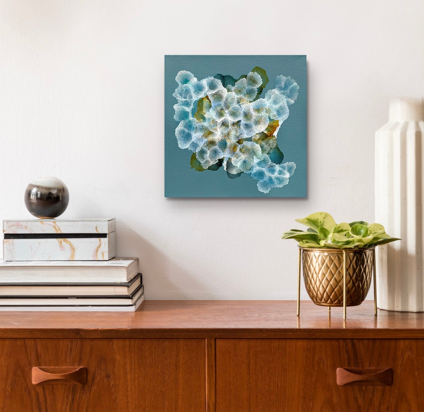 Bio-Cluster Tideline Dwellers II - Abstract Small Sealife Painting