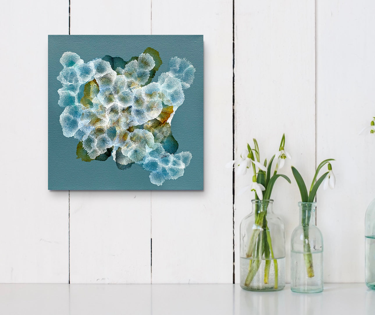 Bio-Cluster Tideline Dwellers II - Abstract Small Sealife Painting