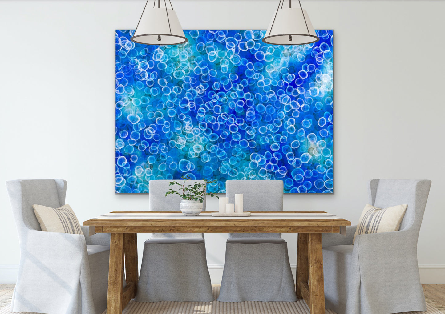 Aqueous Pulse IV - Large Original Abstract Jellyfish Painting