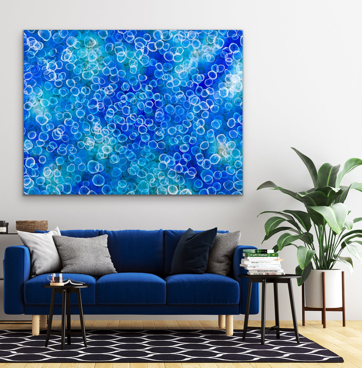 Aqueous Pulse IV - Large Original Abstract Jellyfish Painting
