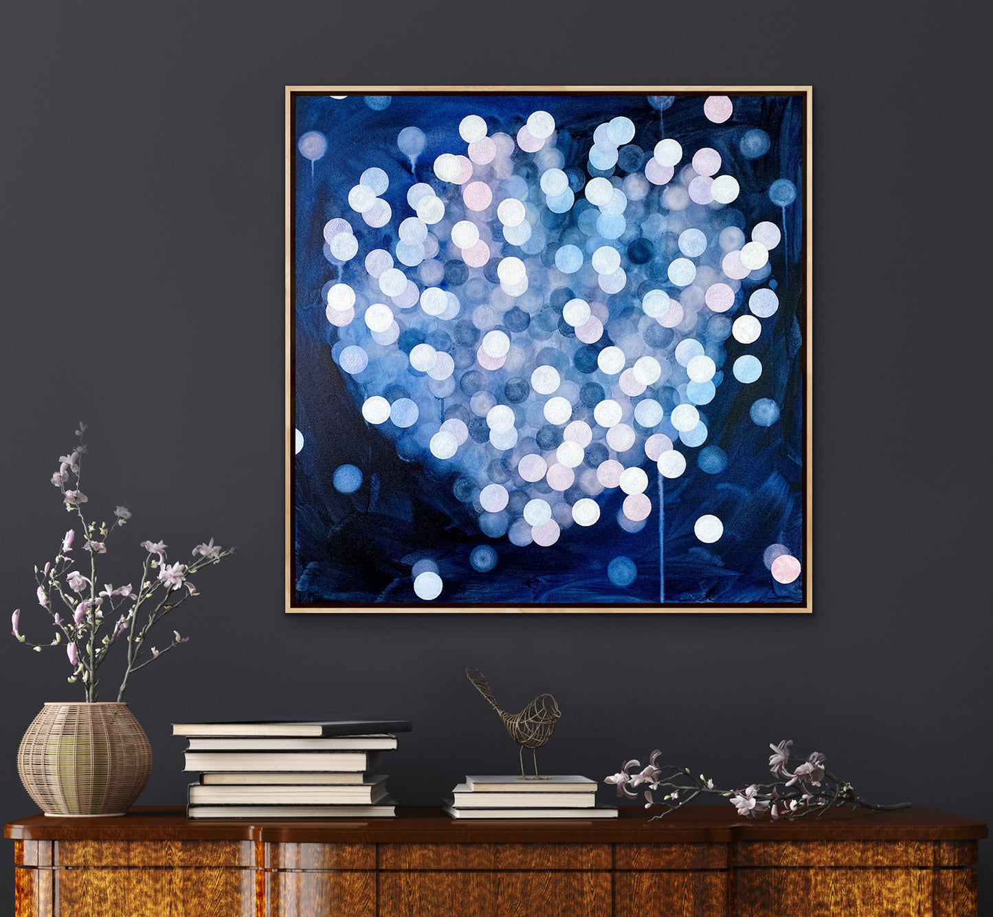 Aqueous Field – Coral Bloom XX - Framed Abstract Sealife Painting