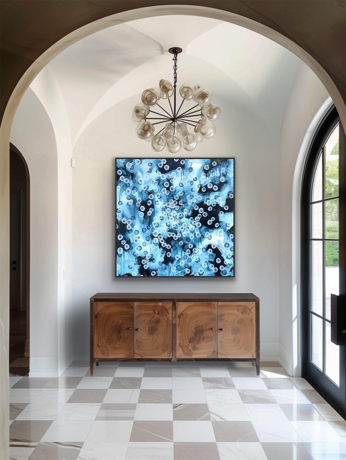 Tideline Bloom I – Large Coastal Abstract Painting