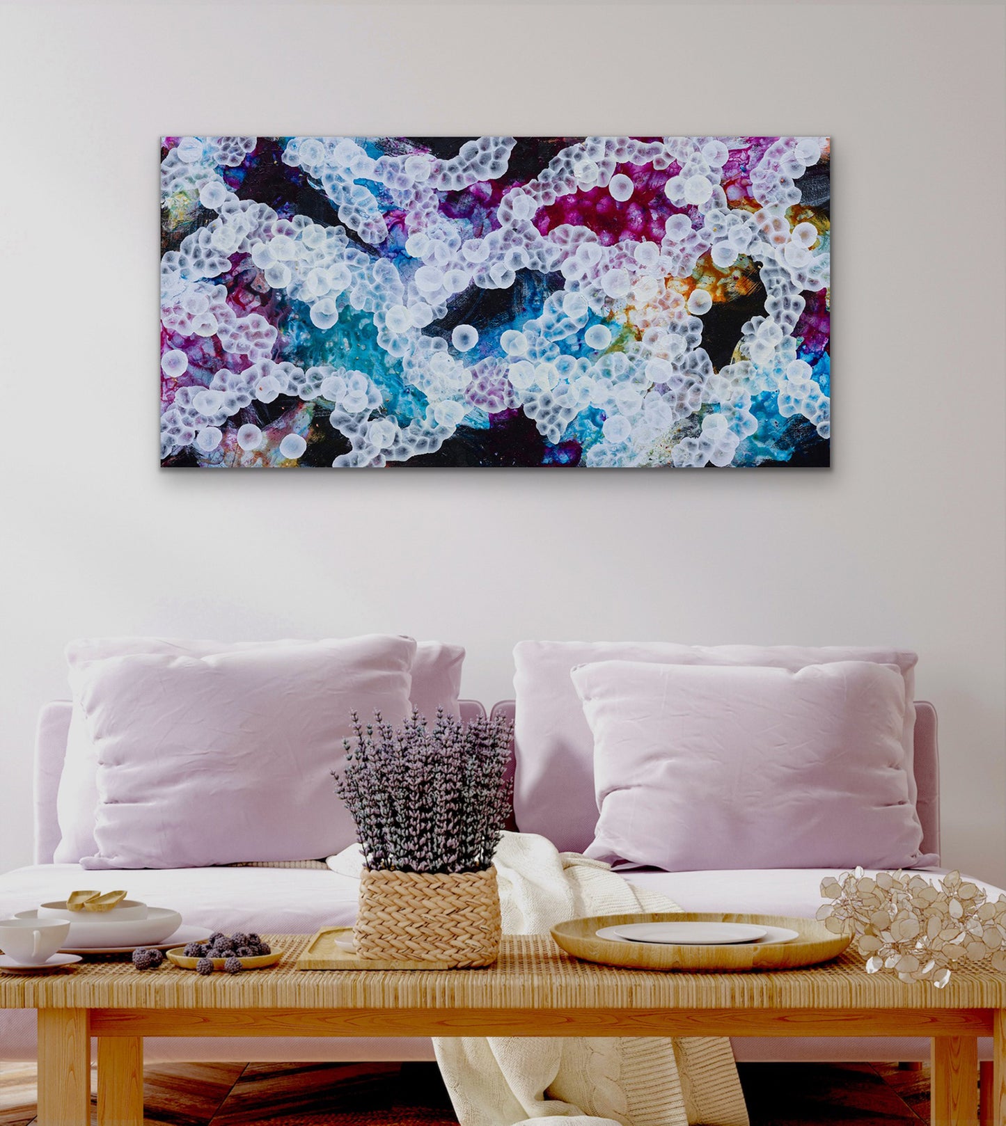 Bio Bloom Rockpool Musings V Large Original Abstract Sealife Painting