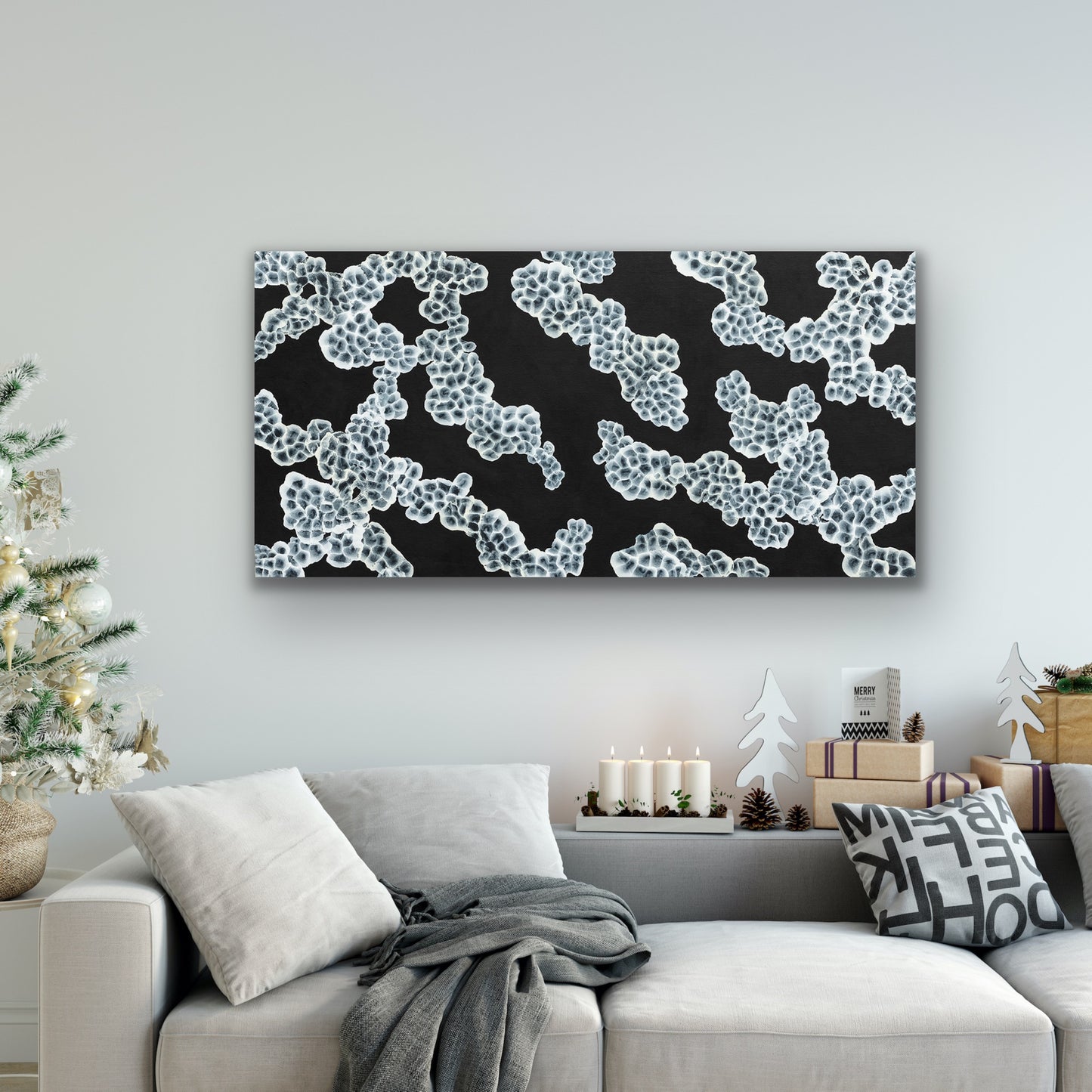 Aqueous Bloom Rock Pool Musings VI - Large Abstract Sealife Painting