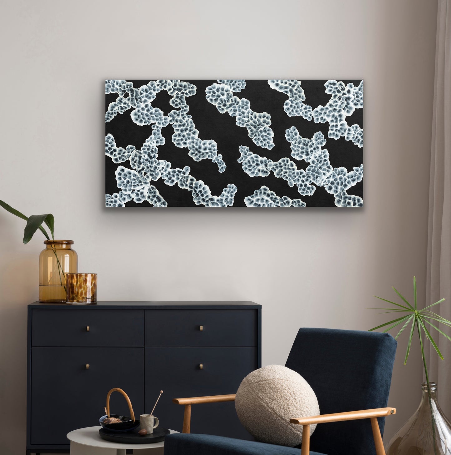 Aqueous Bloom Rock Pool Musings VI - Large Abstract Sealife Painting