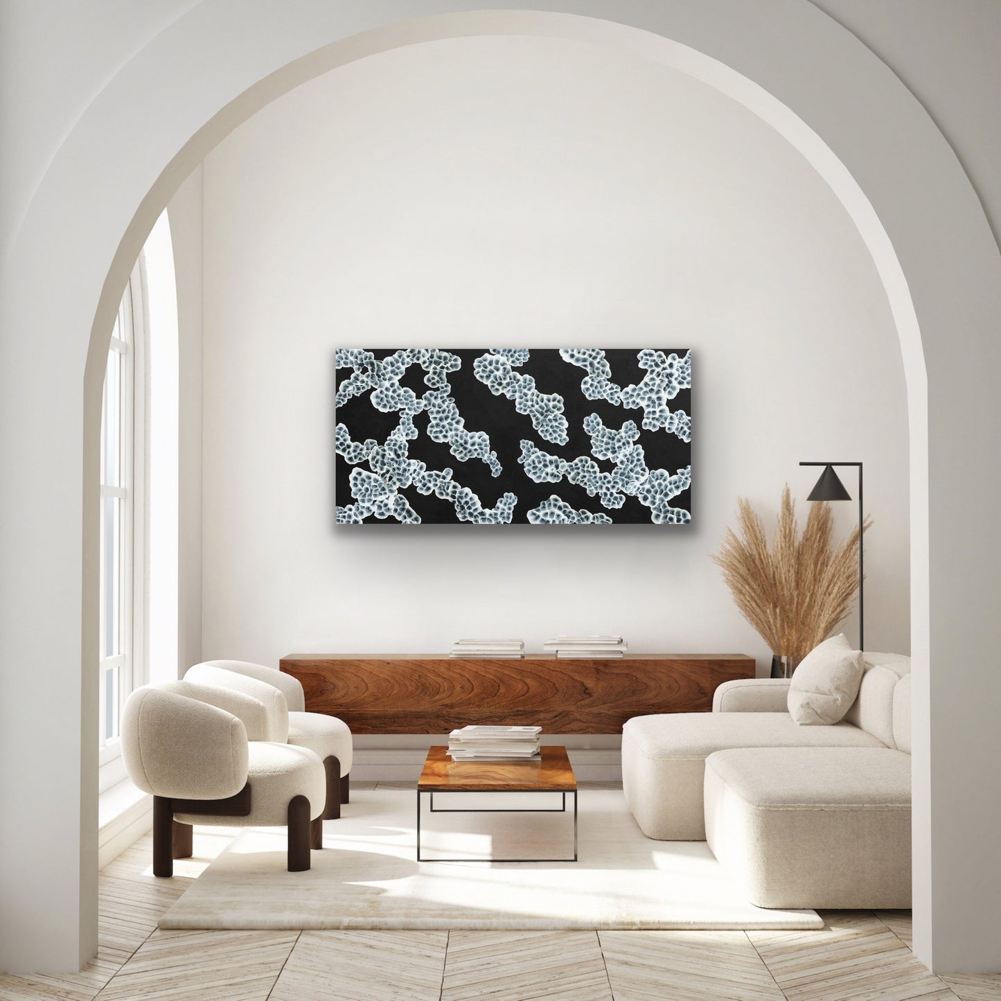Aqueous Bloom Rock Pool Musings VI - Large Abstract Sealife Painting
