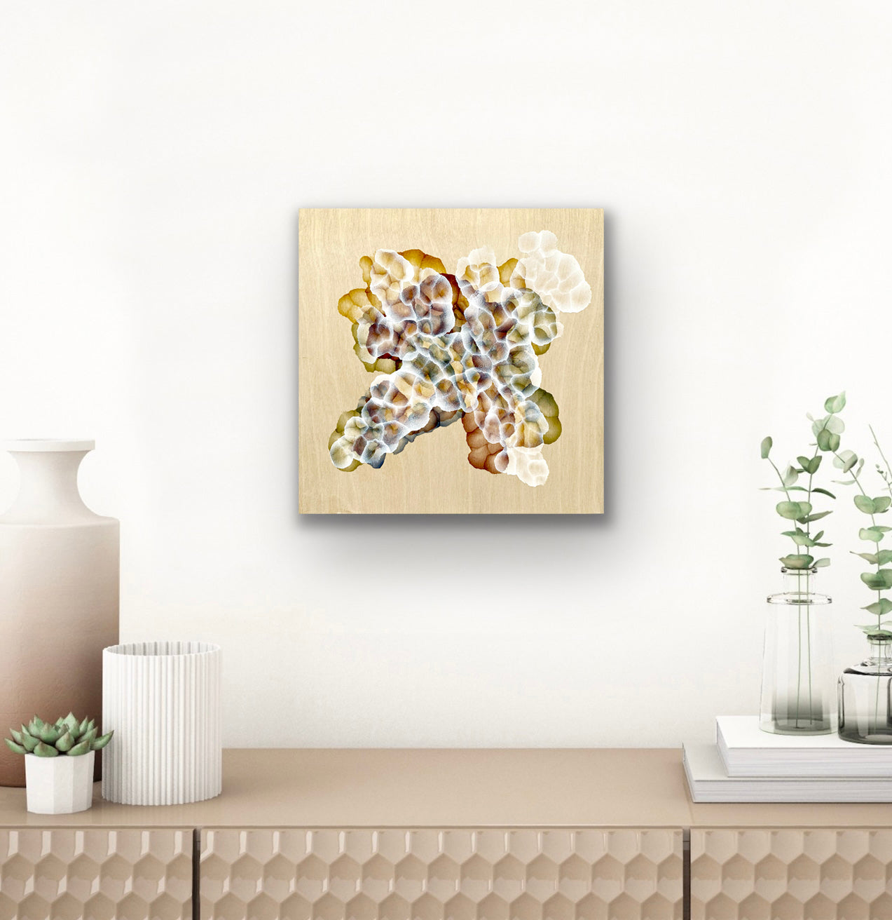 Bio-Cluster Reef Bloom III – Original Abstract Painting