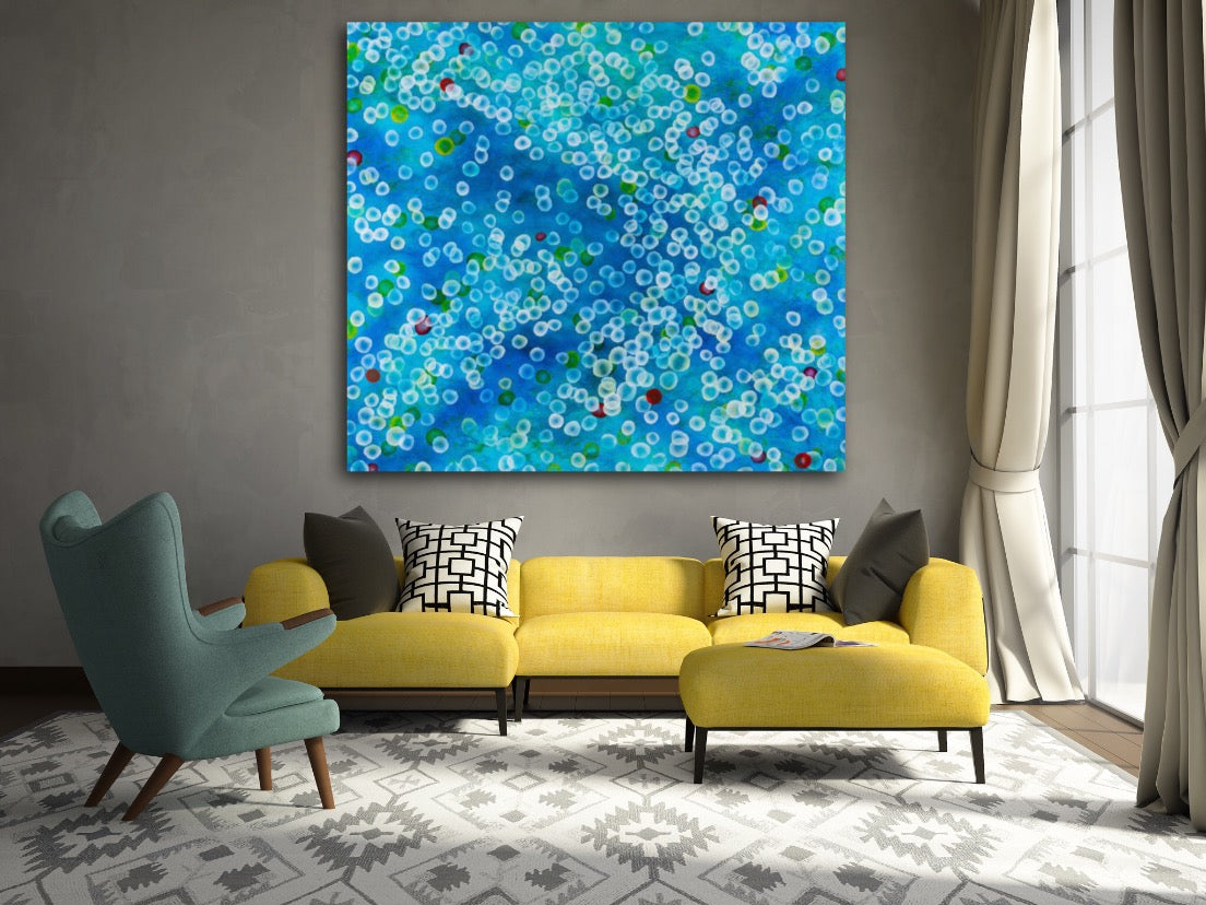 Aqueous Drift XV, Huge 168 x 153cm painting