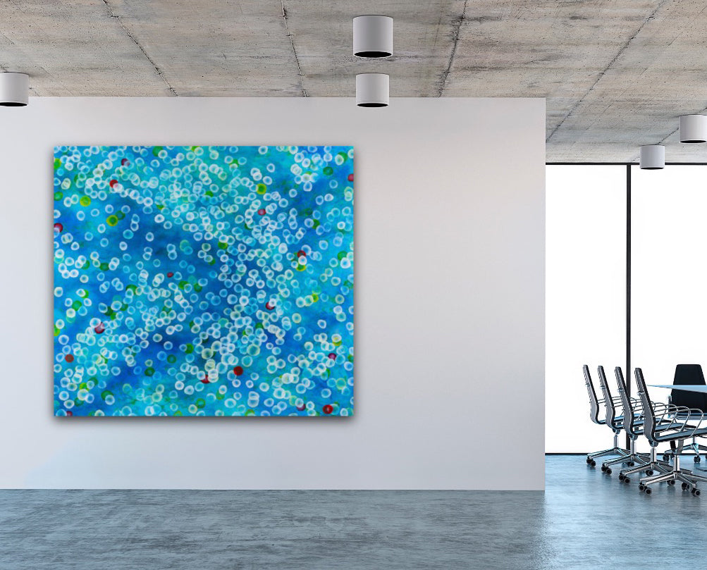 Aqueous Drift XV, Huge 168 x 153cm painting