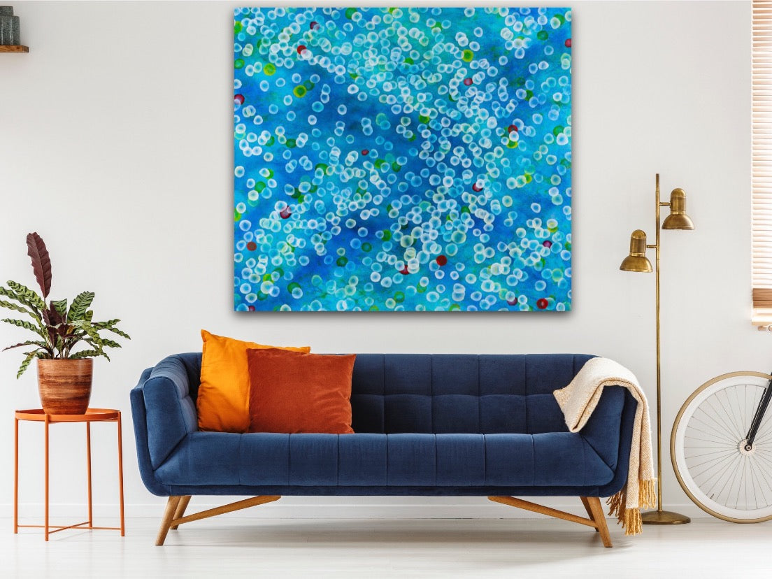 Aqueous Drift XV, Huge 168 x 153cm painting