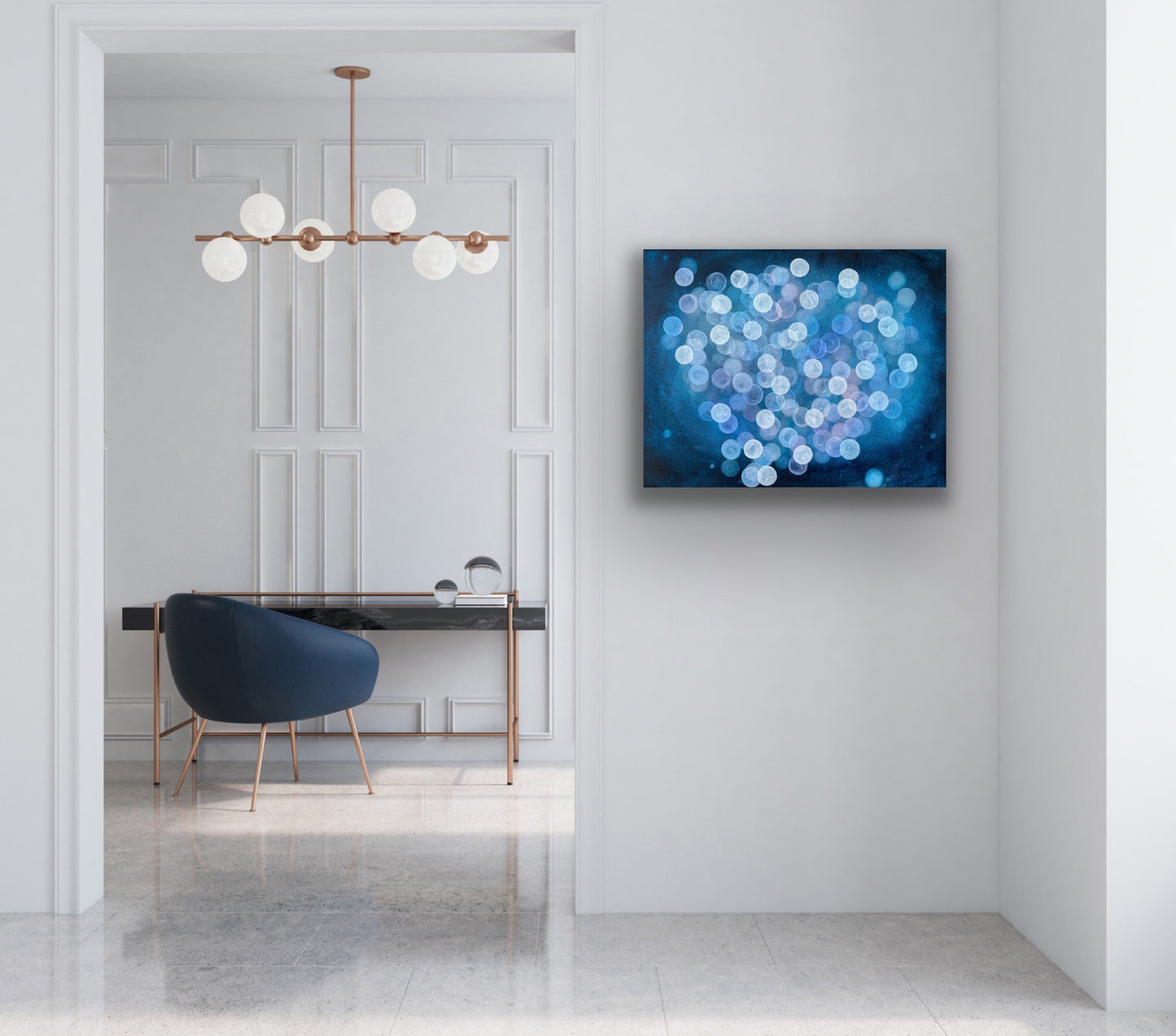 Bioluminous Dreamer III - Abstract Sealife Painting