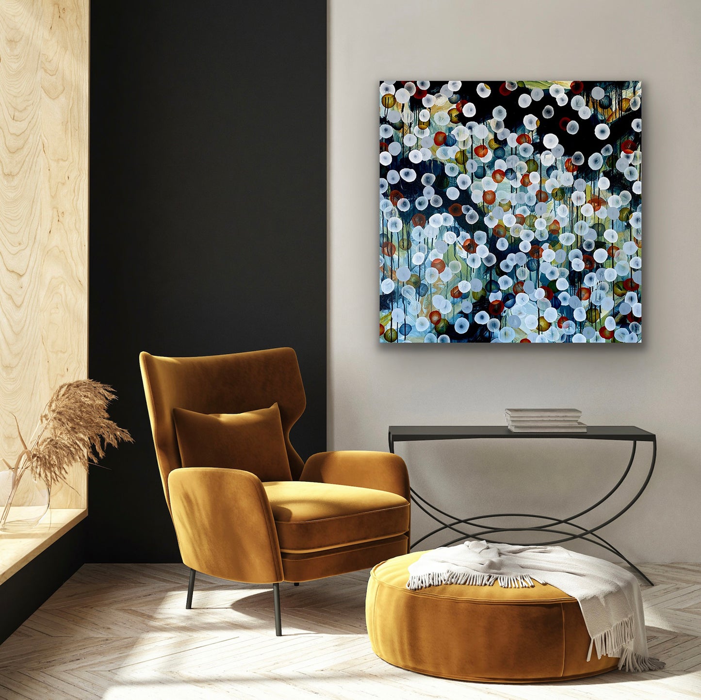 Bioluminous Storm Surge VII – Abstract Sealife Painting