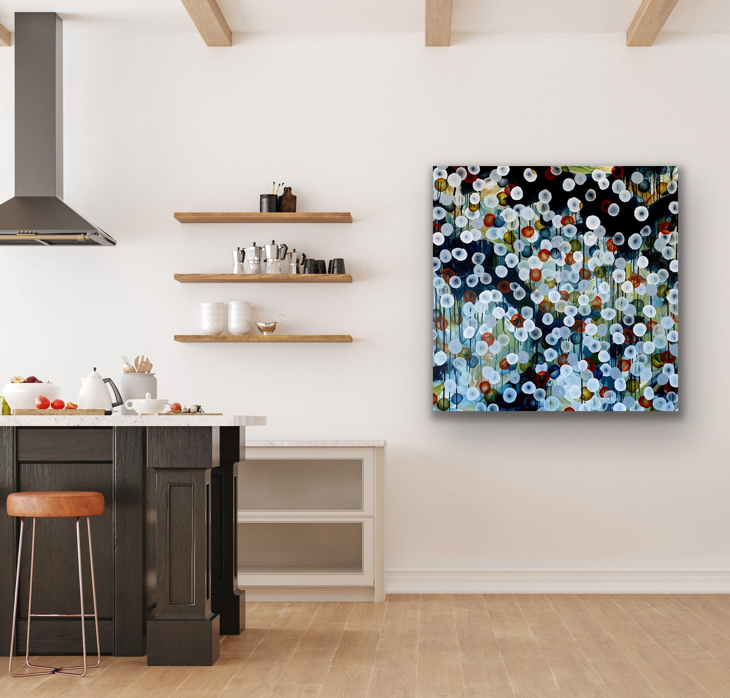 Bioluminous Storm Surge VII – Abstract Sealife Painting