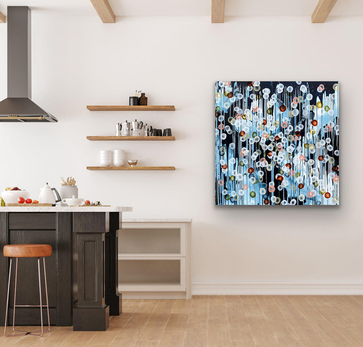 Bioluminous Storm Surge VIII – Abstract Sealife Painting