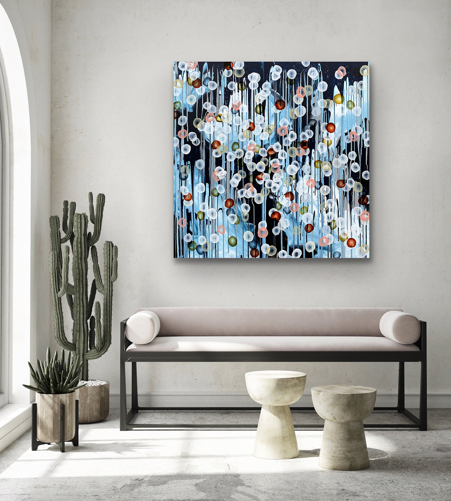 Bioluminous Storm Surge VIII – Abstract Sealife Painting