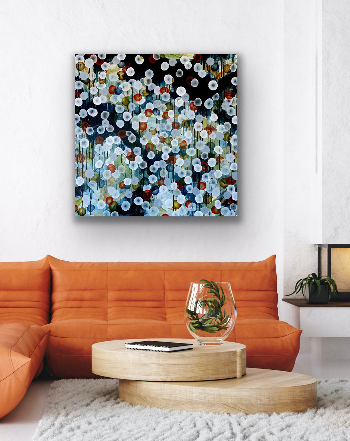 Bioluminous Storm Surge VII – Abstract Sealife Painting