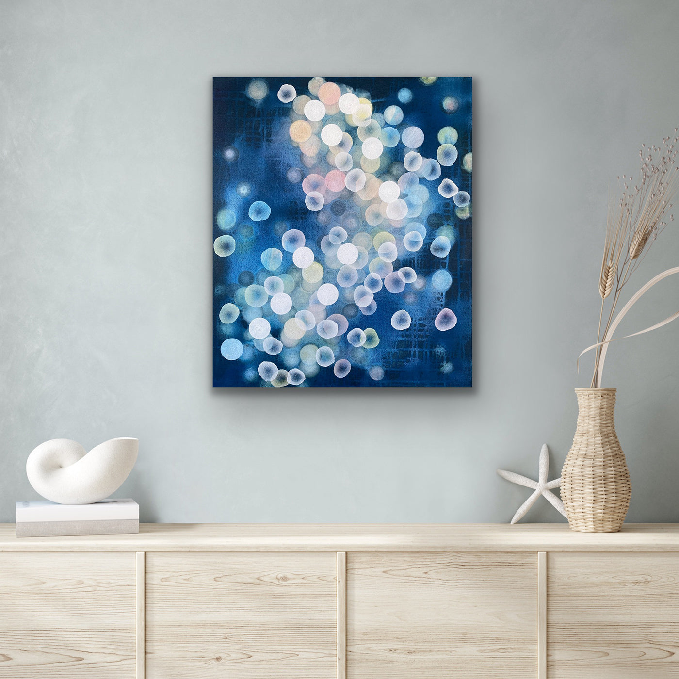 Bioluminous Dreamer IV - Abstract Sealife Painting