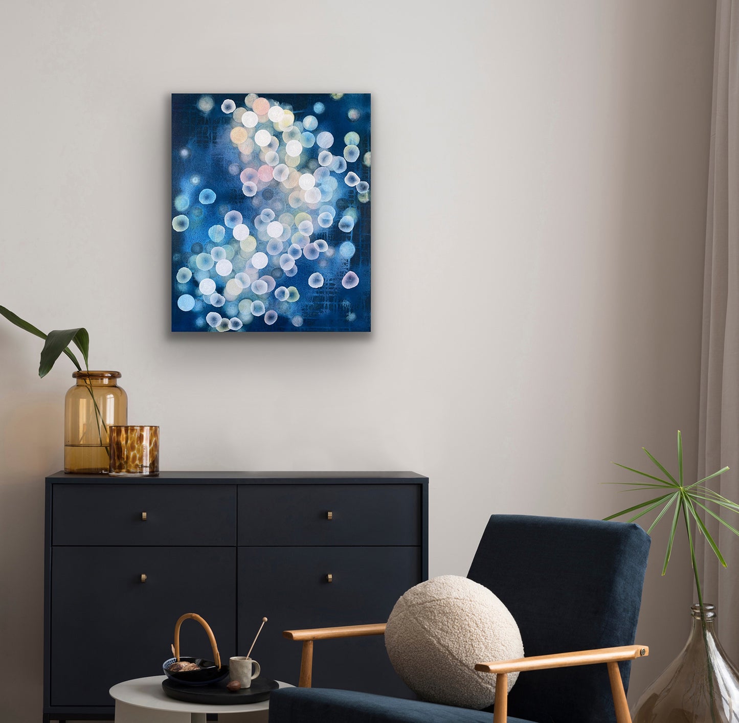 Bioluminous Dreamer IV - Abstract Sealife Painting