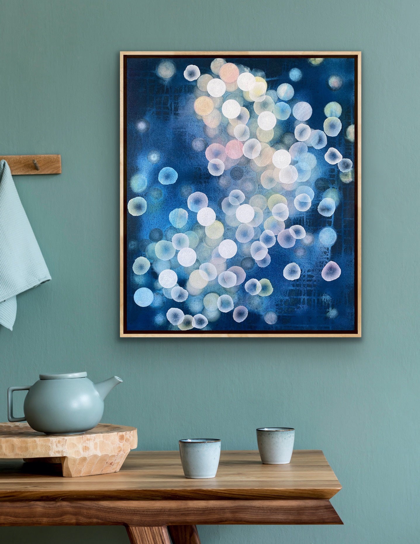 Bioluminous Dreamer IV - Abstract Sealife Painting