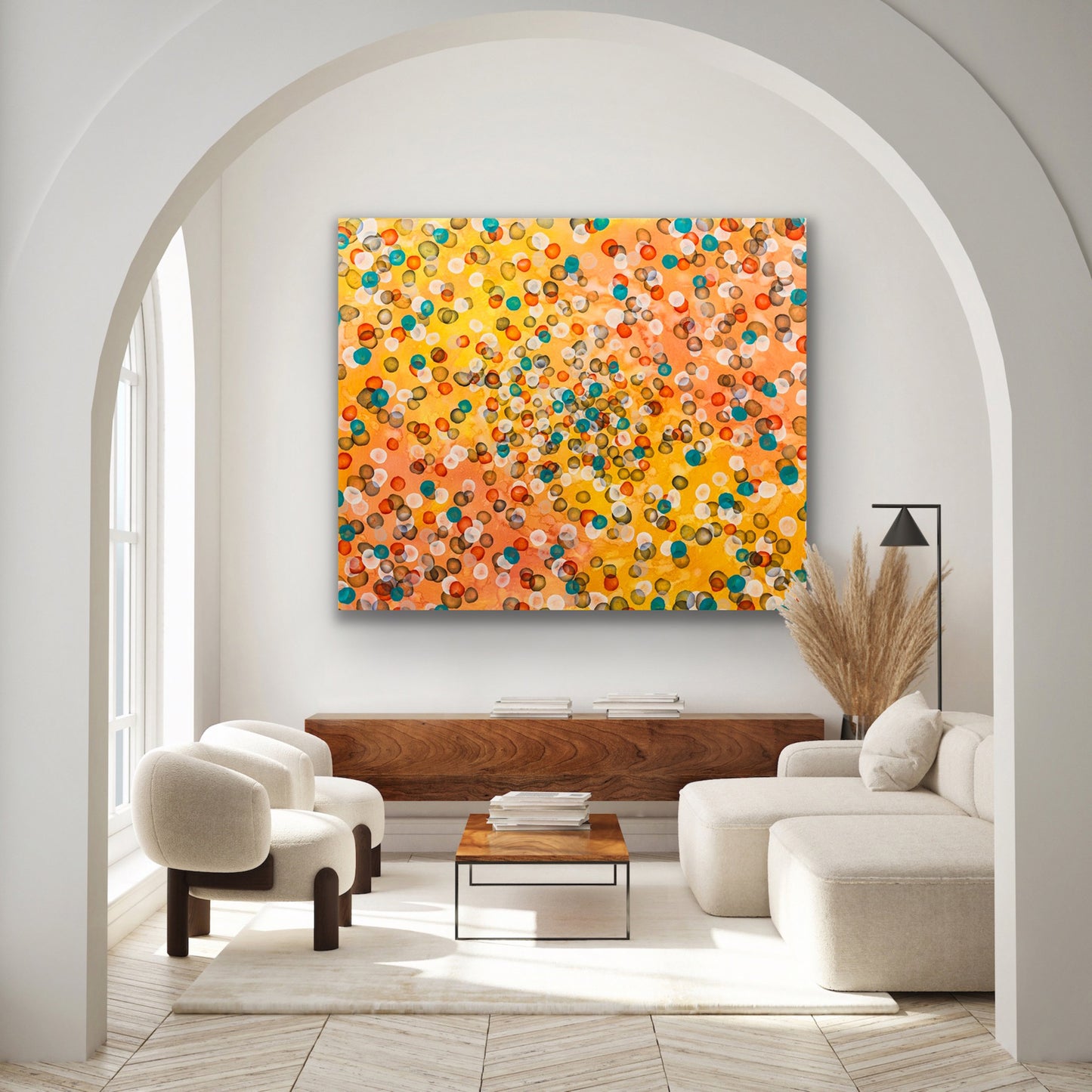 Vitae Field X, Huge Abstract Painting 153 x 184cm