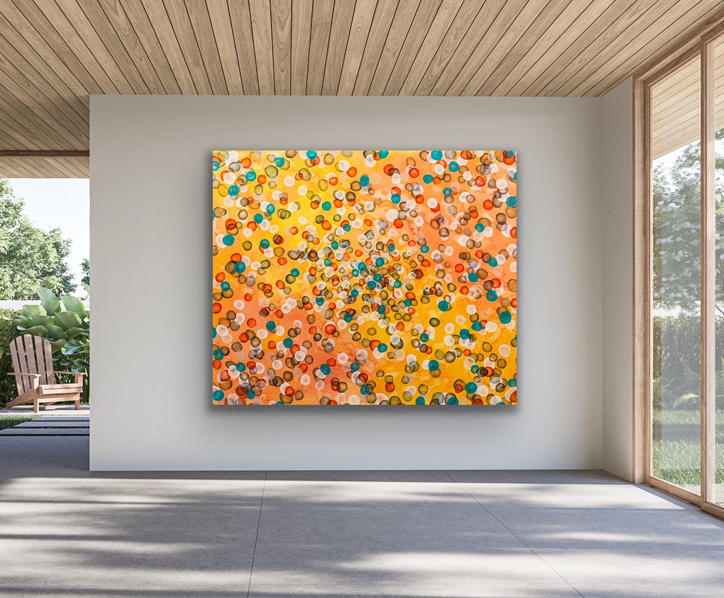Vitae Field X, Huge Abstract Painting 153 x 184cm