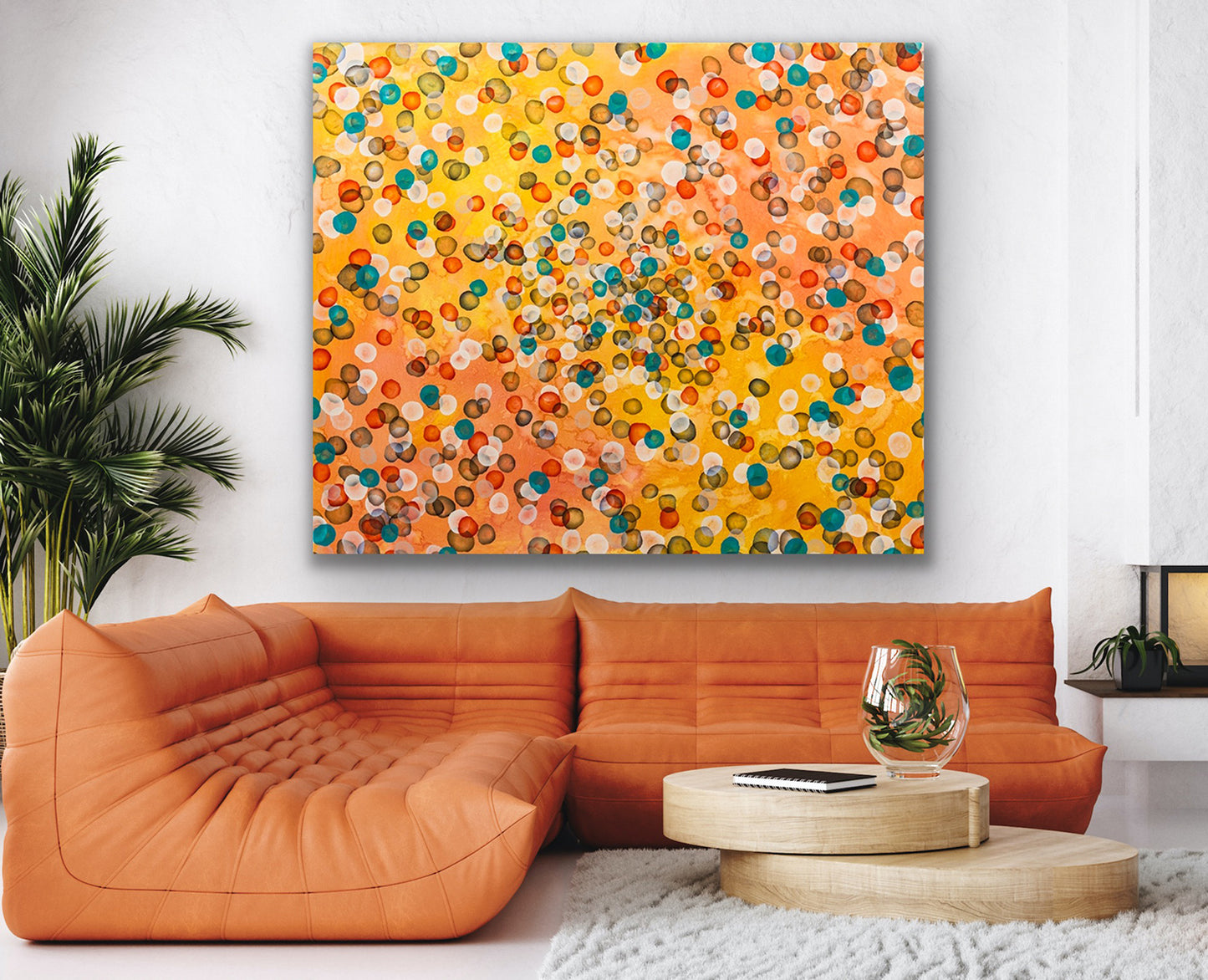 Vitae Field X, Huge Abstract Painting 153 x 184cm