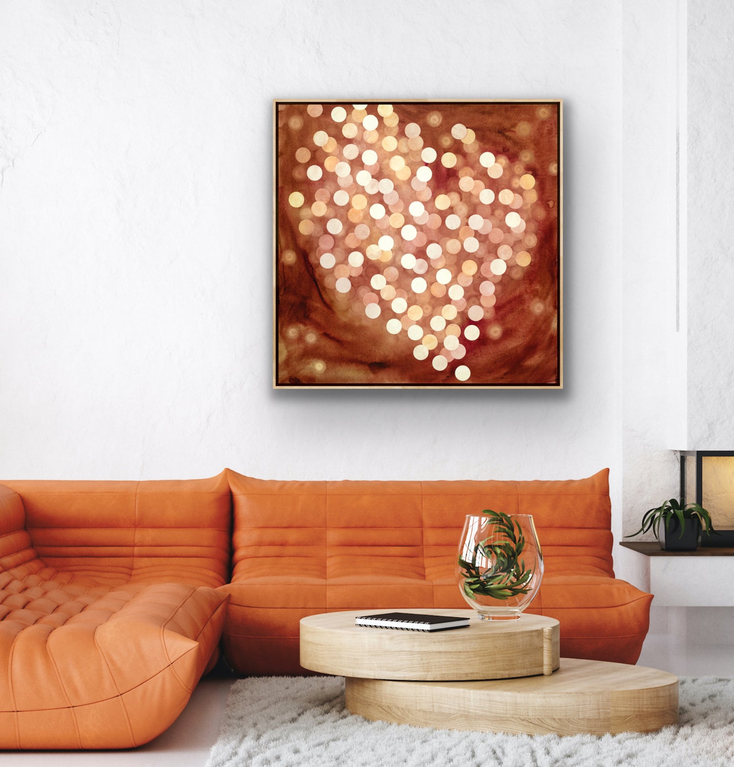 Aqueous Field Coral Bloom XVII - Abstract Sealife Painting
